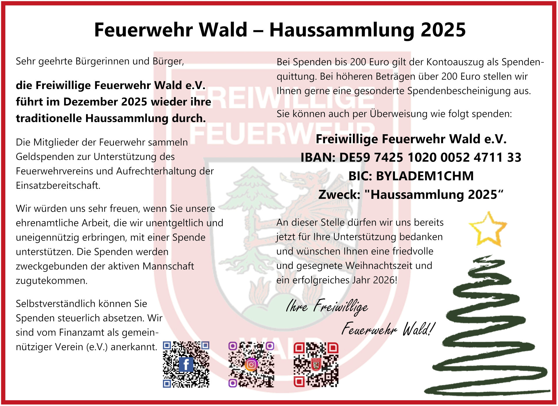Haussammlung 2025